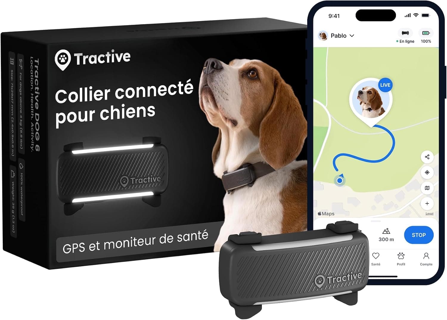 Tractive GPS Collier Connecté Chien (Édition 2025)